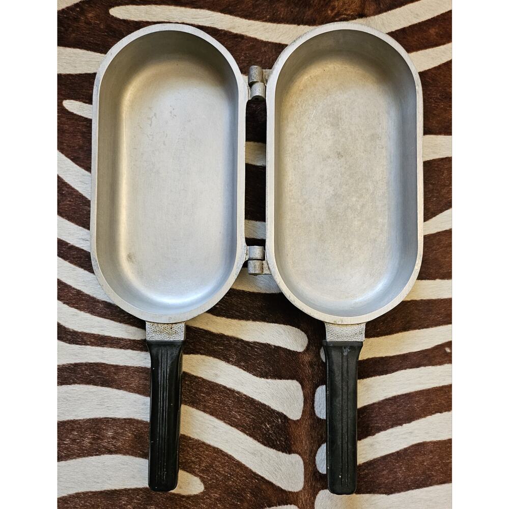 Vintage Guardian Service Ware Double Sided Fish Omelet Fry Flip Pan Skillet USA - Picture 4 of 10